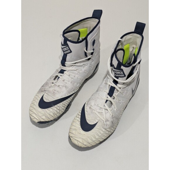 Nike Men\'s Force Savage Elite TD \'White Navy\' Cleats - 14 US main image 9
